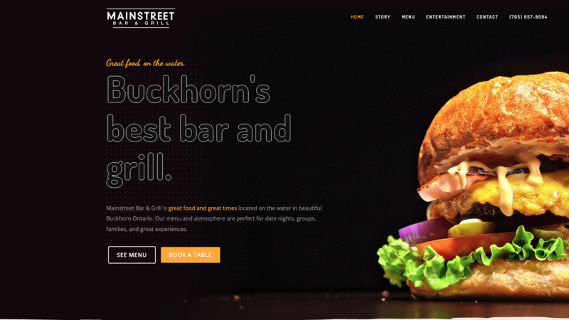 Main Street Bar and Grill website